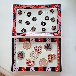 Set of 2 Ganz dessert trays